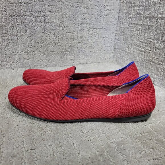 Rothy's The Loafer Women's Size 8 US Dark Red Round Toe Slip-on Flat Shoes - Picture 1 of 11